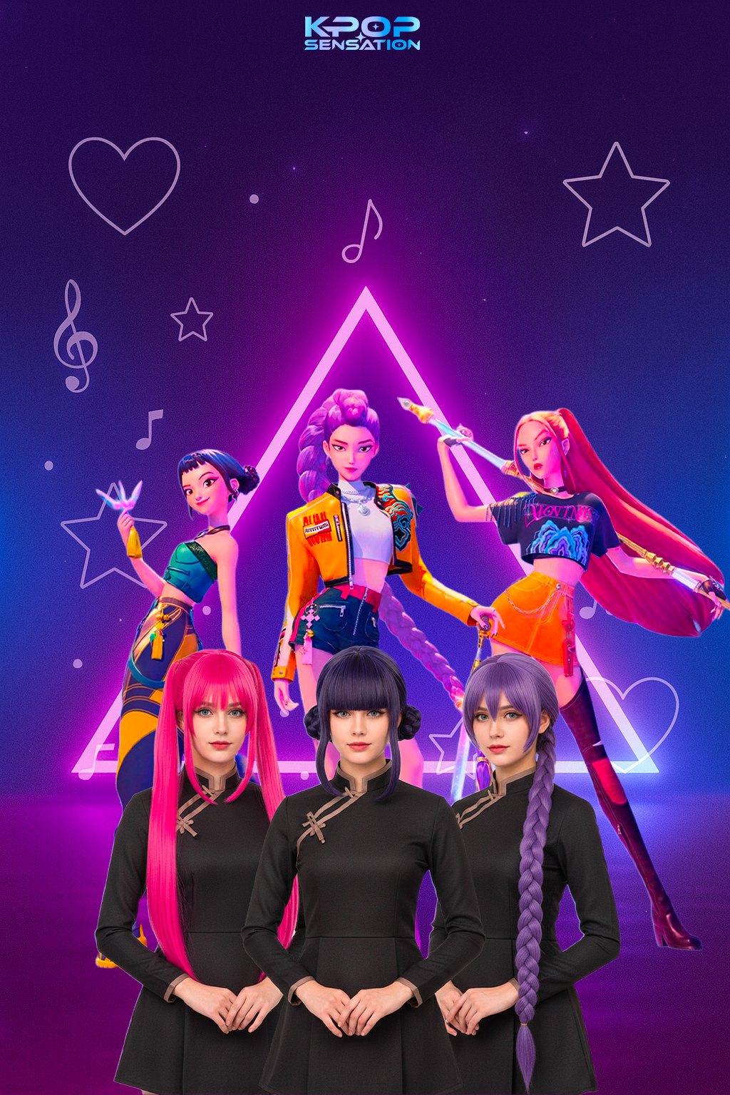 Perruque déguisement KPop