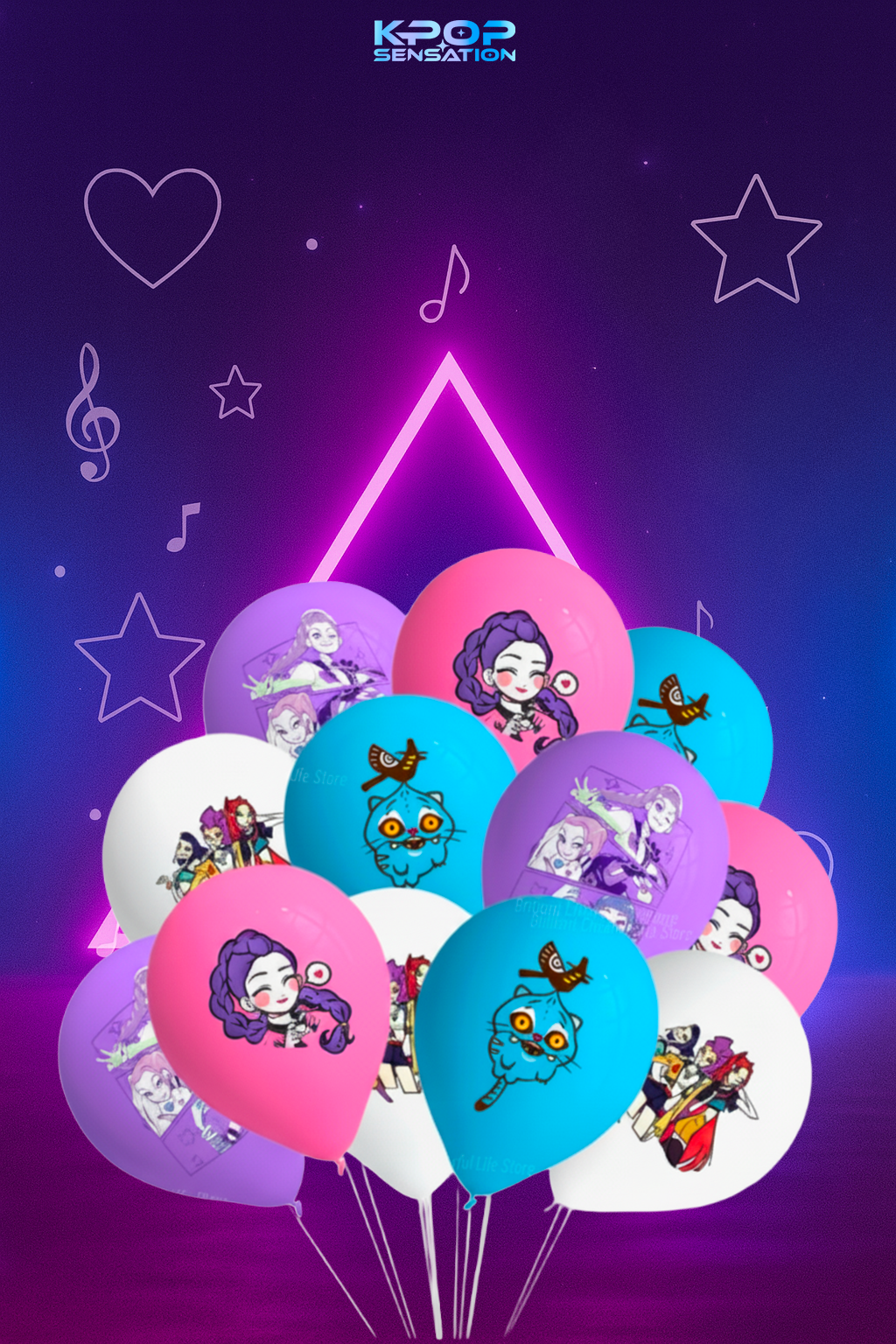 Ballons K-Pop Demon Hunters™ (12 pièces)