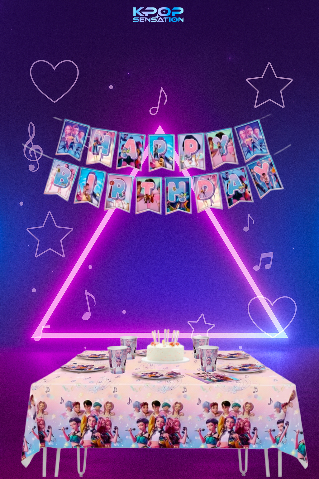 Kit de fête complet K-Pop Demon Hunters™ (75 pièces)